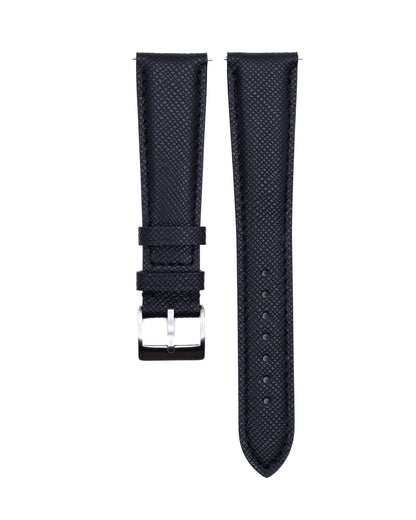 French Saffiano - Black