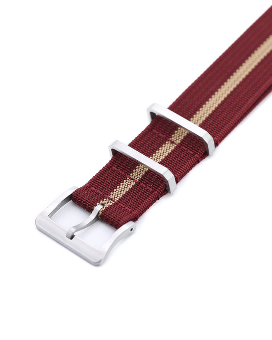 Nato Vintage - Burgundy Khaki Stripe