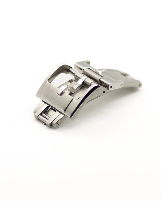 Leaf Spring Deployment Clasp (Silver Color)